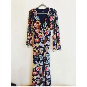 Maxi Wrap Dress, Size 12, front open